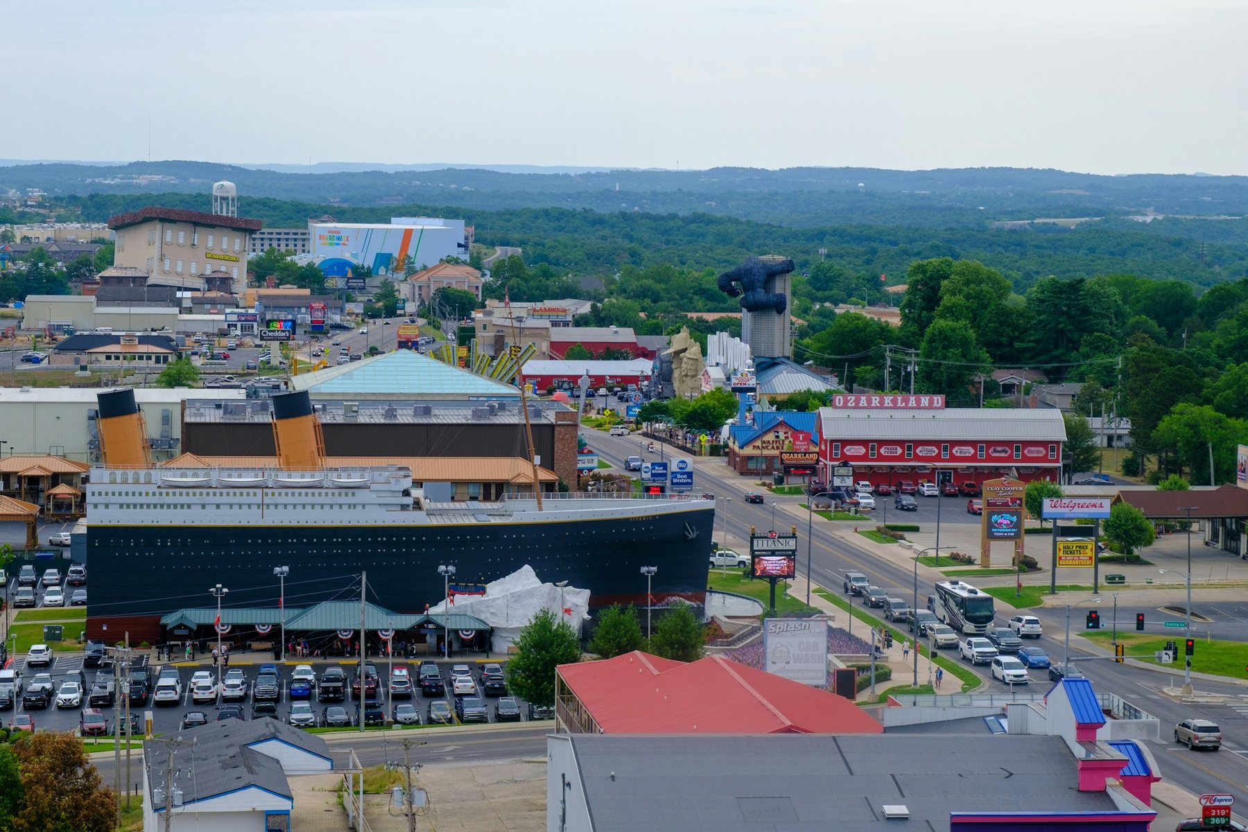 Theater marquees on Branson’s 76 Country Boulevard