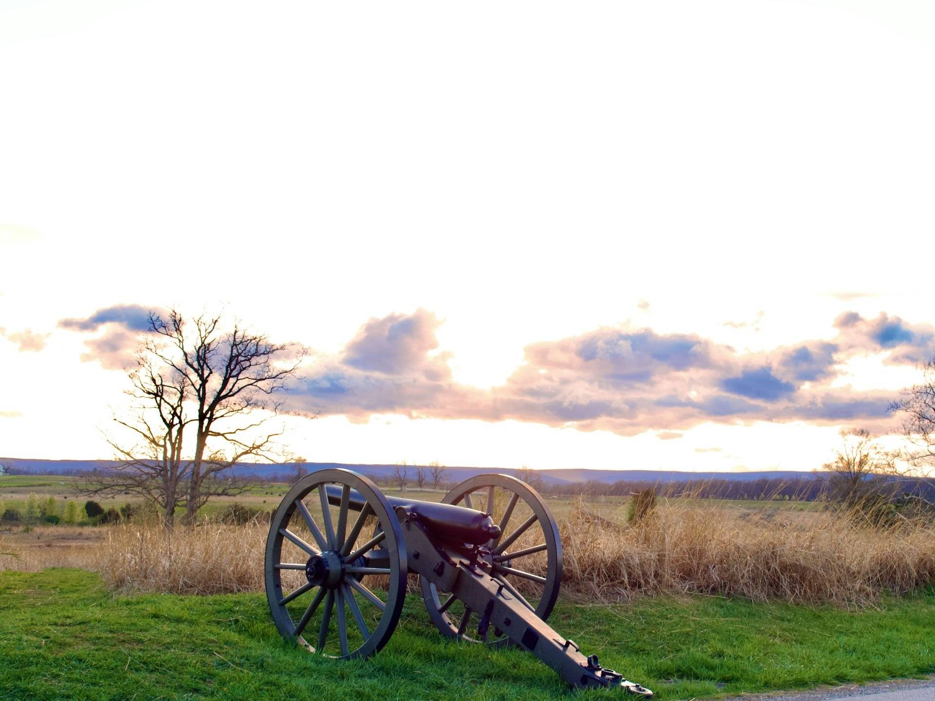 Cannon on the Gettysburg battlefield