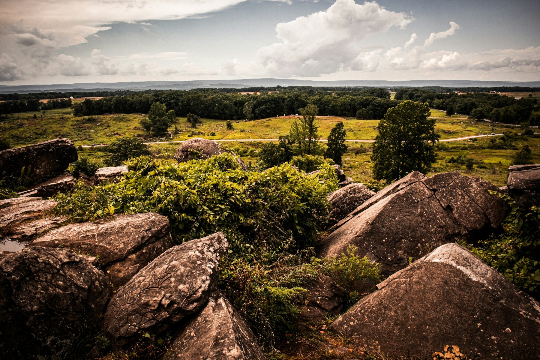 Monument on Little Round Top at Gettysburg