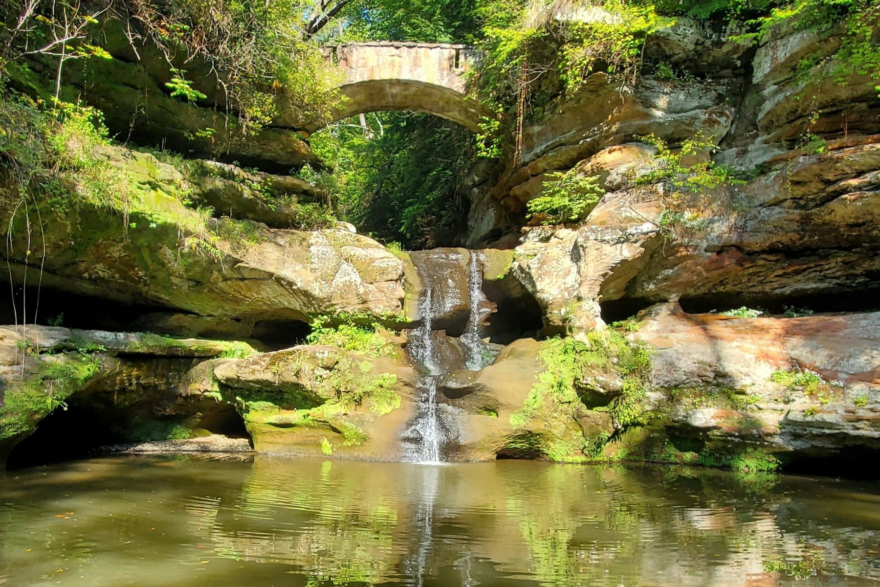 Stairs and rock formations at Old Man’s Cave