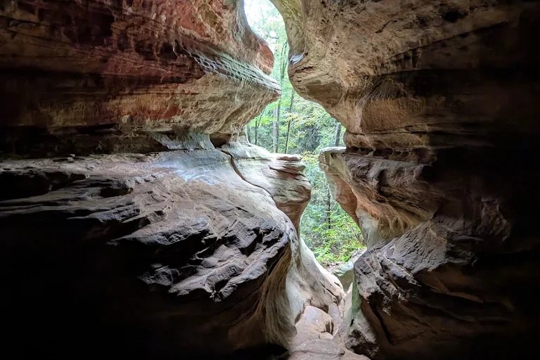 Cave-like opening at Rock House