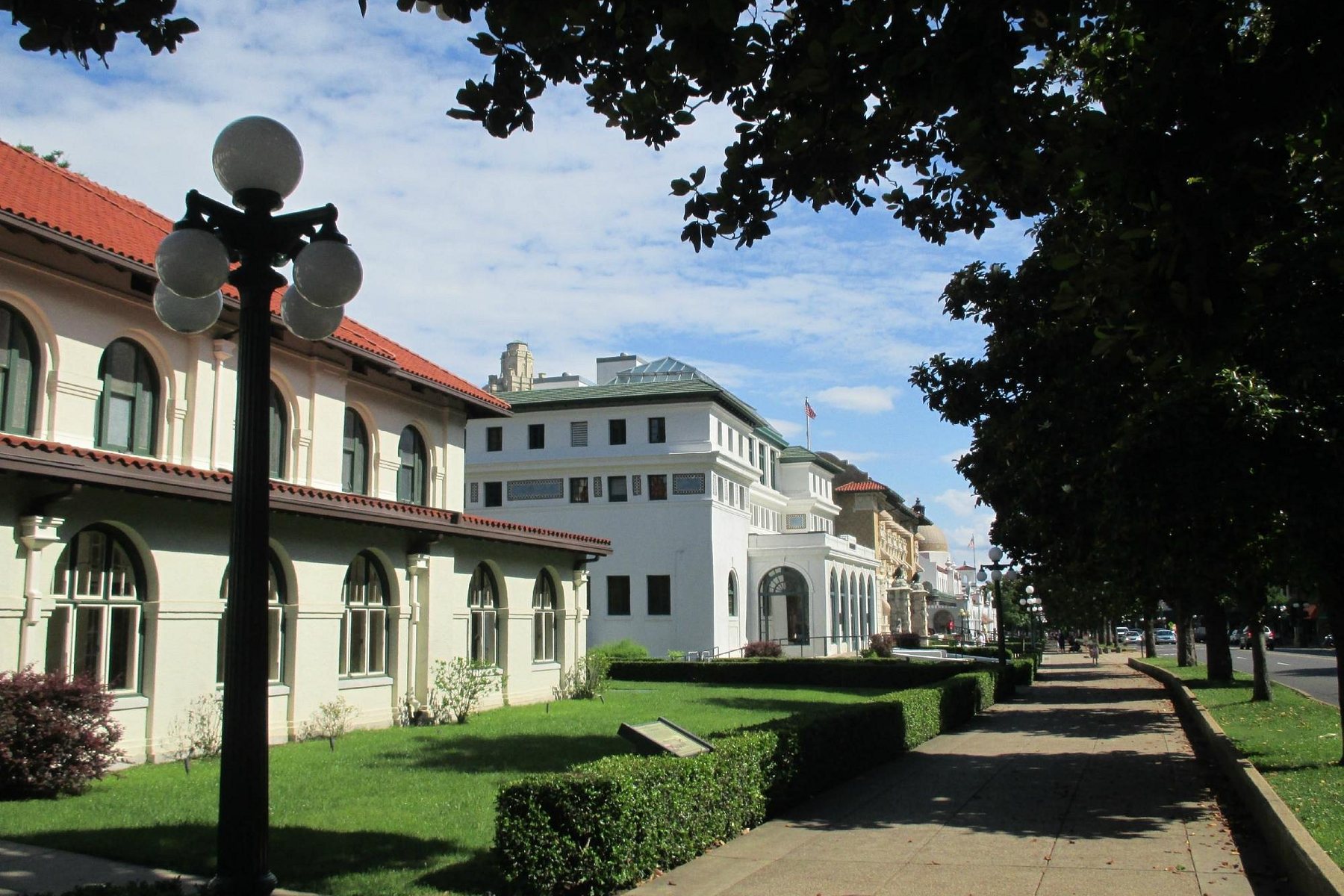 Historic bathhouses on Bathhouse Row in Hot Springs