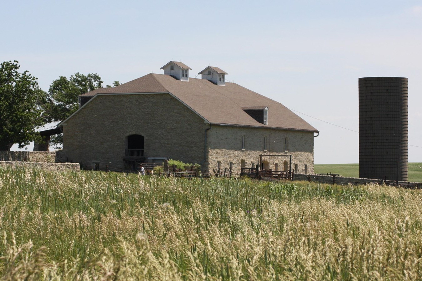 Limestone barn at Spring Hill Ranch