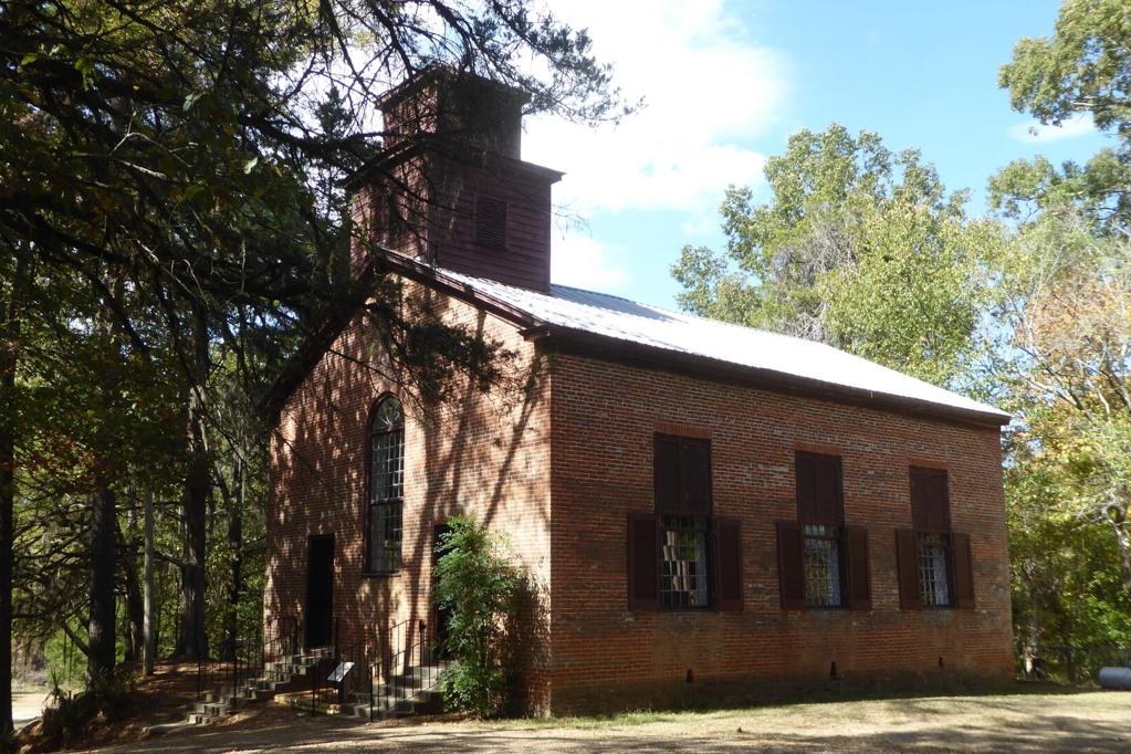 Historic brick church at Rocky Springs