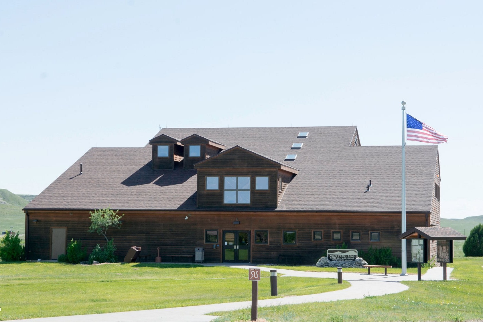 Visitor center at Agate Fossil Beds National Monument