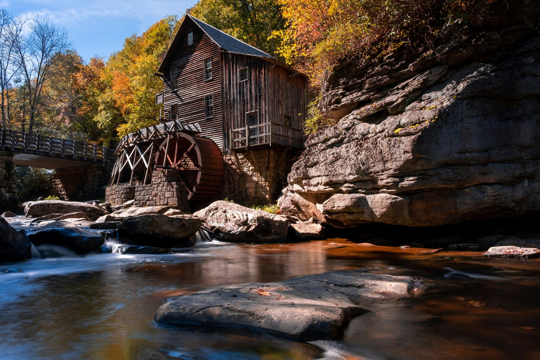 Glade Creek Grist Mill at Babcock State Park