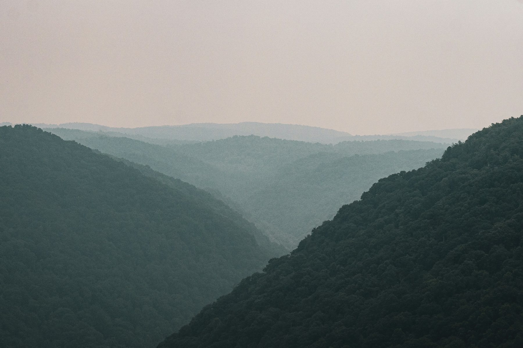 Main overlook at Grandview in New River Gorge