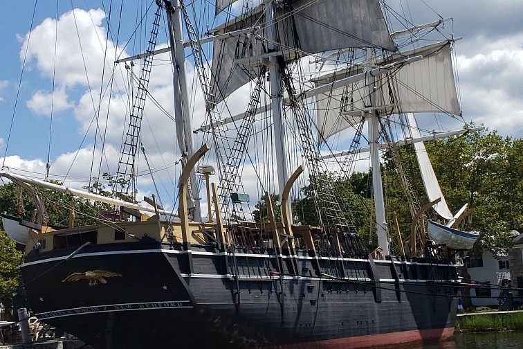 Tall ships at Mystic Seaport