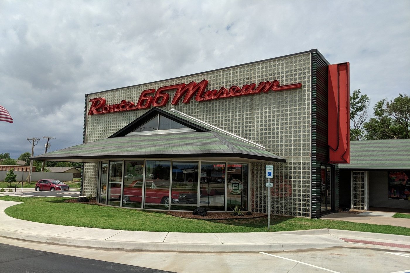 The Oklahoma Route 66 Museum building in Clinton