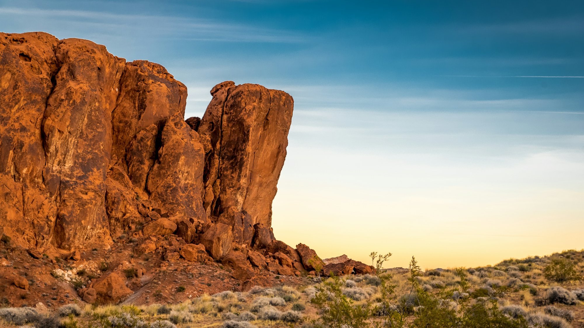 Red sandstone formations at Valley of Fire State Park