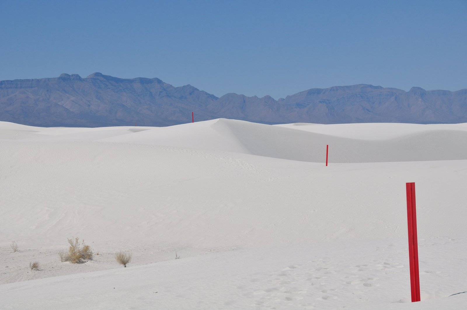 White gypsum dunes at White Sands National Park